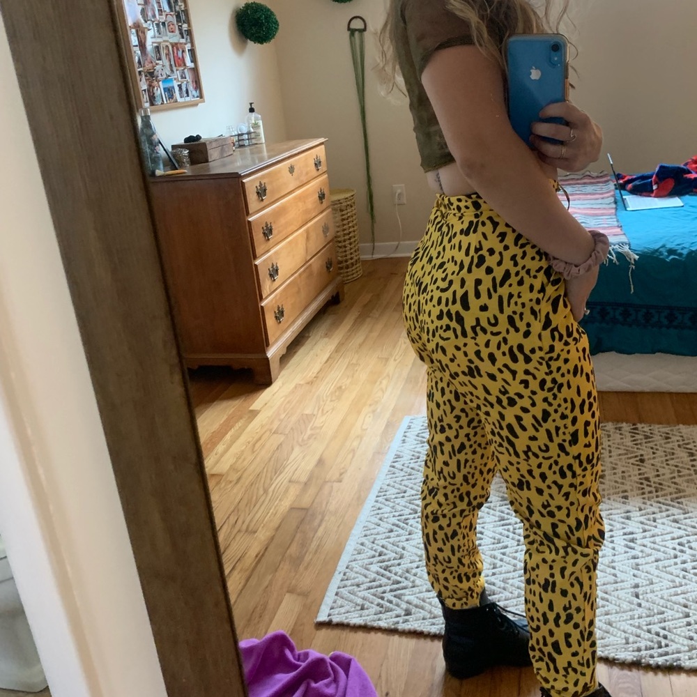 Animal print pants from misguided
